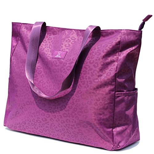 ESVAN LARGE BEACH BAG Water Resistant Lightweight 20 inch Women Oversize Tote Bag for Gym Beach Travel Pool Yoga Nurse - color: A04