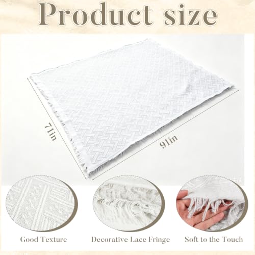 91'' x 71''Extra Large Outdoor Boho Picnic Blanket,Woven Cotton Yarn Blanket with Fringe for Boho Decor Camping Lawn Wedding Photoshoot Beach Park Grass (White) - color: White