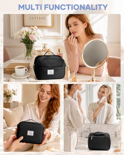 Gym Bag Womens Mens with Shoes Compartment Travel Duffel Bag for Women for Plane Sport Gym Tote Bags Swimming Yoga Weekend Overnight Carry on Bag Hospital Holdalls 4Pcs Set Black - color: P1-Black