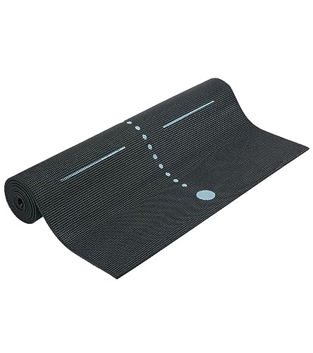 Everyday Yoga Mat Premium Edition, Non-Slip, Eco-Friendly, 3-5mm Thickness - color: Alignment - Black, size: 5mm