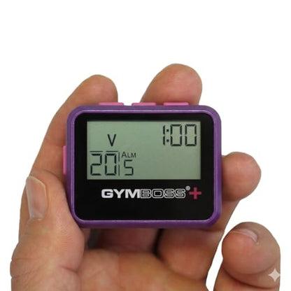 Gymboss Plus Interval Timer and Stopwatch (Violet/Pink) - color: Violet / Pink