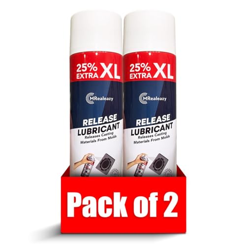 Silicone Mold Release Spray (Silicone-Based) (2x16.9 floz/500ml) - Resin & Epoxy Release Agent for Smooth Mold Removal with Ease, Universal Use on Almost All Molds - size: 2 Pack