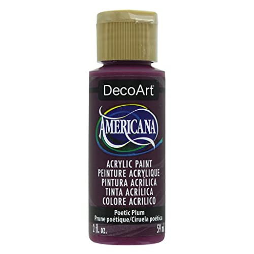 Americana Acrylic Paint 2oz-Poetic Plum -DA-396 - color: Poetic Plum, size: 2 Fl Oz (Pack of 1)