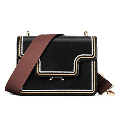 ZOOEASS Wide Shoulder Strap (Solid),Adjustable Replacement Belt Crossbody Canvas Bag Handbag - color: Chocolate