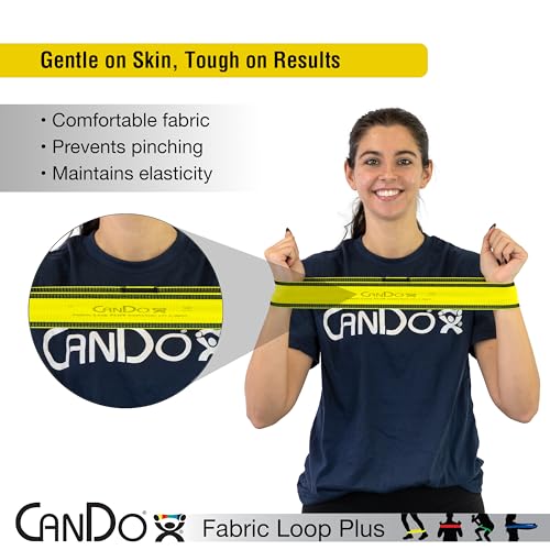 CanDo Fabric Loop Plus, Resistance Exerciser Loops, Set of 3 - size: 8", style: X-Light to Medium Strength