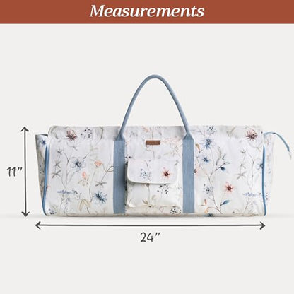 Maison d' Hermine Yoga Mat Duffle Bag Gym Tote Yoga Mat Carry Bag - color: Ice Florals, style: Yoga Mat Tote
