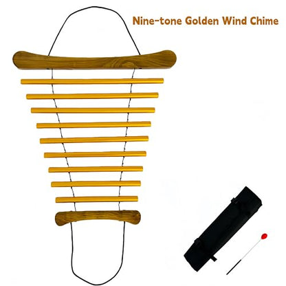 Handy Chime with Mallet for Relaxing Sound Bath Meditation Yoga Class Energy Refresh 9 Tone Swing Chime Sound Healing Instrument - color: Single Wind Chime