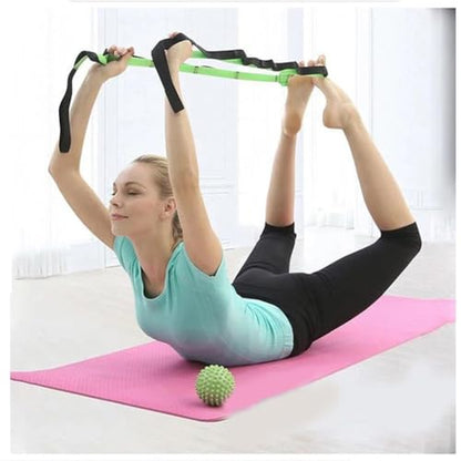 12 Loops Yoga Straps Stretching Strap Non-Elastic Band for Pilates Flexibility Exercise Gymnastics Strength Training Gym
