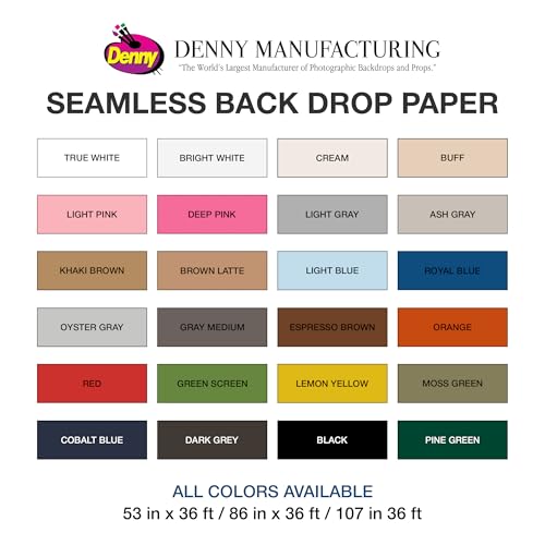 Denny Mfg Seamless Paper Backdrop for Photoshoot, Orange, 53 in x 36 ft | Backdrop Roll, Matte Finish for Portraits, Product Photos and Video Shoots, Includes Free Roll Gaffer Tape (2 in x 13 ft) - color: Orange, size: 53 in x 36 ft