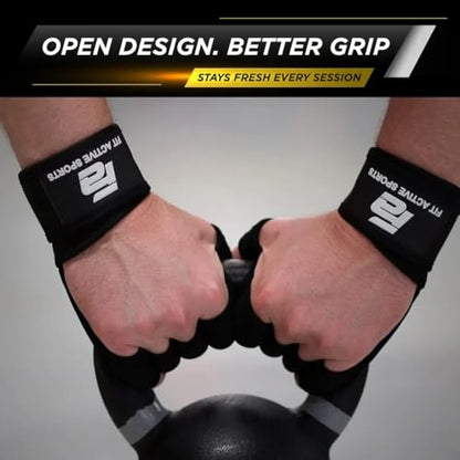 Fit Active Sports Gym Workout Gloves for Men Women Weight Lifting - size: X-Large