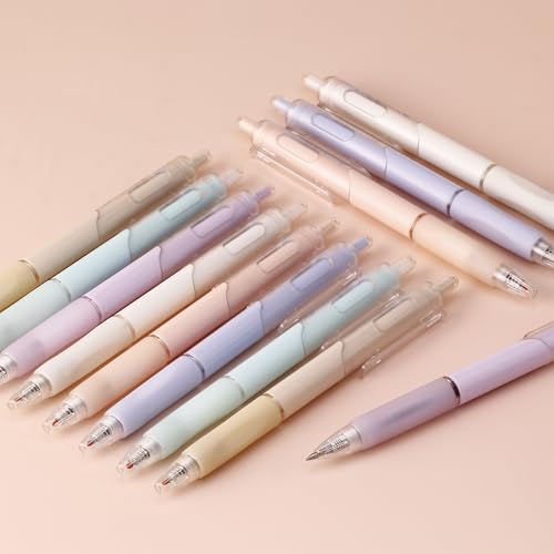 0.38 Ultra Fine Point Gel Pens,No Bleed & Smudge Black Ink,12 Counts | Ultra-Smooth 0.38mm Precision Tip,No-Smear for Note-Taking,Accounting Marking & Detailed,Replaceable Refills for Long-Lasting