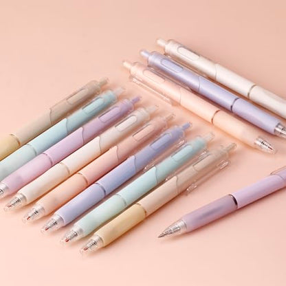 0.38 Ultra Fine Point Gel Pens,No Bleed & Smudge Black Ink,12 Counts | Ultra-Smooth 0.38mm Precision Tip,No-Smear for Note-Taking,Accounting Marking & Detailed,Replaceable Refills for Long-Lasting
