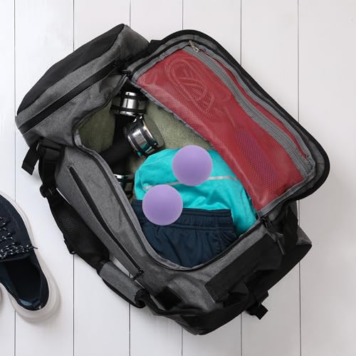 Hard Lacrosse Ball Massage Ball Therapy. Firm Trigger Point Massager Tool for Deep Tissue Yoga Physiotherapy Myofascial Release Muscle Relax Plantar Fasciitis Pain Relief (2 Pack) (Purple) | For Trigger Point Deep Tissue Myofascial Release Muscle Relax Pl