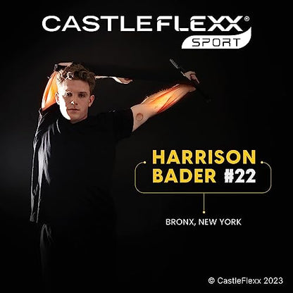 CastleFlexx Mobility and Full Body Strengthening Device - color: Black/Red, size: Standard 5'0 - 5'8