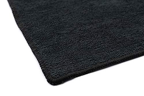 The Rag Company - Sport & Workout Towel - Gym, Exercise, Fitness, Spa, Ultra Soft, Super Absorbent, Fast Drying Premium Microfiber, 320gsm, 16in x 27in (3-Pack) (Royal Blue + Light Blue + Black) - color: Royal Blue + Light Blue + Black