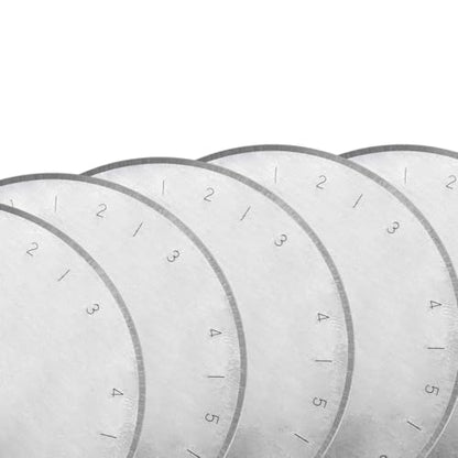 5pcs Rotary Cutter Blades Compatible with/Martelli/Dremel/Truecut, 2.36in/60mm Round Hole Fabric Rotary Cutter Replacement Blades for Quilting Sewing Arts Crafts Scrapbooking