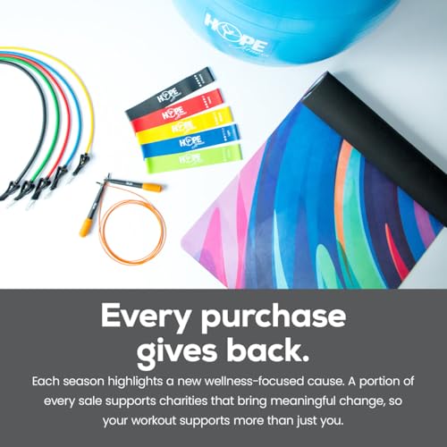 Hope Fitness Gear Mini Resistance Bands Set, 5 Booty & Loop Bands for Glutes, Legs & Full-Body Workouts, Includes Carry Bag and Exercise Guide, Heavy-Duty and Portable for Home