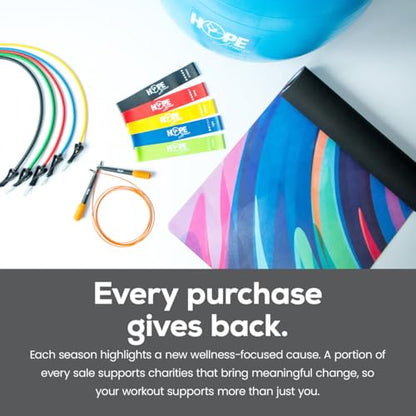 Hope Fitness Gear Mini Resistance Bands Set, 5 Booty & Loop Bands for Glutes, Legs & Full-Body Workouts, Includes Carry Bag and Exercise Guide, Heavy-Duty and Portable for Home