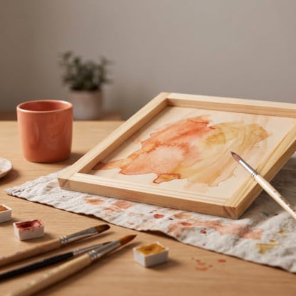 30 PCS 5 x 5 inch Wood Canvas, Blank Square Canvas for Painting, Unfinished Wooden Canvas Board for Painting DIY Craft Projects - size: 5 x 5 inch