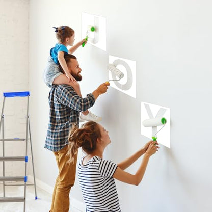 SATINIOR 12 Inch Large Letter Stencils and Numbers, 36 Pcs Reusable Alphabet Stencils Plastic Numbers Templates Craft for Wood Wall Fabric Signage Chalkboard Painting DIY Projects (Standard) - size: 12 Inch, style: Standard