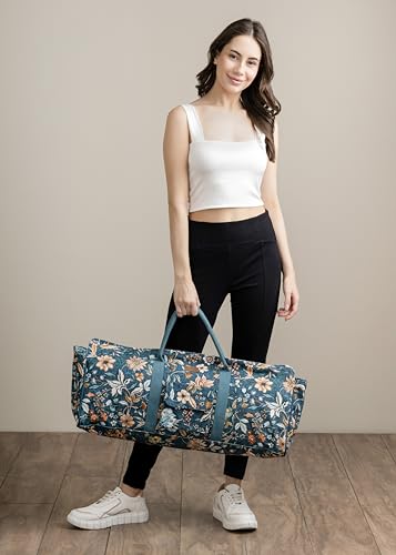 Maison d' Hermine Yoga Mat Duffle Bag Gym Tote Yoga Mat Carry Bag - color: Luxury Loft - Dark Teal, style: Yoga Mat Tote