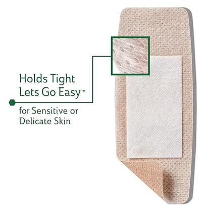 Curad - CUR5003V1 Truly Ouchless Silicone Bandage (Pack of 3) - size: CUR5003 (Pack of 3)