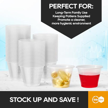 Disposable Medicine Cups (1 oz) 600 Pack,Small Plastic Measuring Cups for Medical Purposes, or Mixing and Measuring Resin, Epoxy, DIY Arts, Paint - color: 1OZ-600PACK