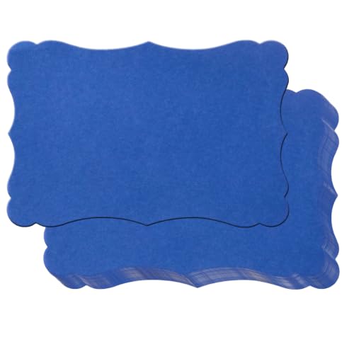 50 Pack Blank Kraft Greeting Cards, Blue, 4x6IN | Thick Cardstock Paper, For DIY Gift Cards, Menus, Baby Shower Invitations, Wedding Invitations - color: Blue, size: 4x6IN