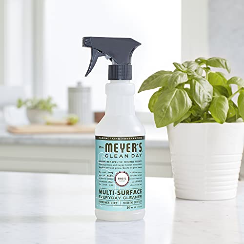MRS. MEYER'S CLEAN DAY All-Purpose Cleaner Spray, Basil, 16 fl. oz, (Pack of 2) - size: 16 Fl Oz (Pack of 2)