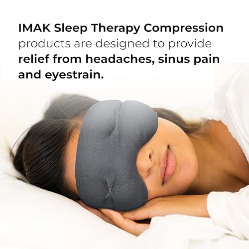 Brownmed Eye Pillow Compression Eye Mask, Cooling, Universal Fit, Grey - color: Grey
