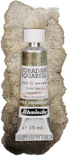 Schmincke Horadam Aquarell Super Granulation 14 969 006 Haze Brown | 15 ml - color: 969 haze brown, size: 0.51 Fl Oz (Pack of 1)