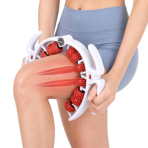 ONUEMP Leg Massager Roller Lymphatic Drainage Cellulite Fascia Massage | Detachable Muscle Roller for Thigh, Calf, Neck - Anti-Celulitis, Body Sculpting, Deep Tissue Pain Relief, Myofascial Release