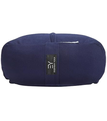 Everyday Yoga Premium Bolster, Soft Meditation Pillow, Multi-Colors | Carry Handle, Lightweight Cushion, Removable & Machine-Washable Cover, For Restorative Yoga & Relaxation - color: True Navy, style: A. High Impact - Rectangular