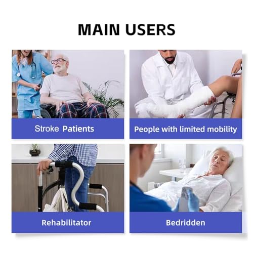 Leg Lifter Strap & Stretching Aid for Stroke Recovery, Hands-Free Physical Therapy Band for Elderly & Bedridden, Leg Rehabilitation Equipment for Knee/Hip Surgery & Foot Drop (1 Foot+ Waist Belt) - color: 1 Foot+ Waist Belt