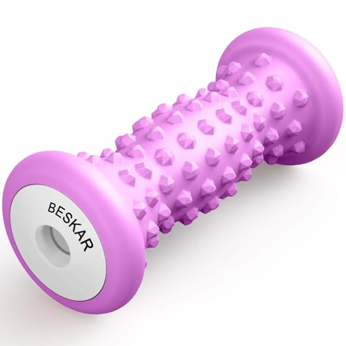 BESKAR Foot Massager Roller for Plantar Fasciitis Relief - color: Purple