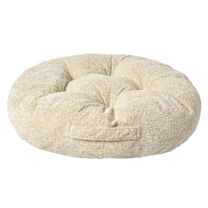 Floor Cushion Pillow, Portable Large - color: Round, Fog