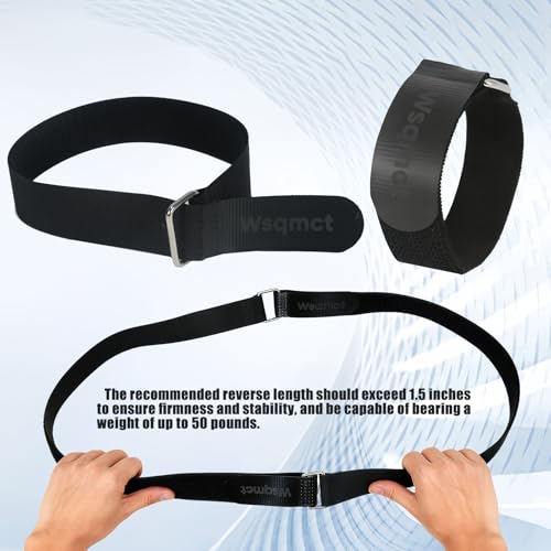10Pack Elastic Cinch Straps 1" x 8" Heavy Duty Fastening Hook and Loop Nylon Straps Reusable Adjustable Cable Straps for Cords & Cable Management, Home, Garage, Travel - size: 1''×8''