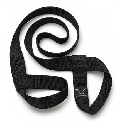 Men’s Yoga Strap – Adjustable Mat Carrier & Stretching Strap for Yoga, Pilates, and Fitness, Black