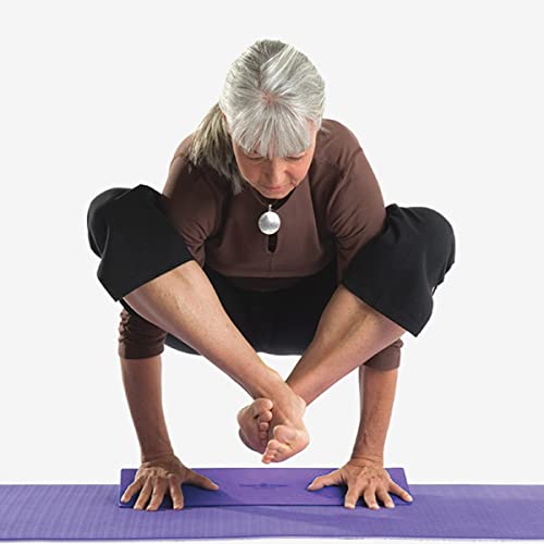 Hugger Mugger Yoga Wedge - Gentle Lift for Sensitive Wrists, Durable and Stable, Supports Joints, Great for Downward Dog - color: Purple