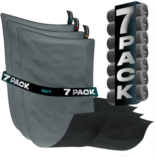Sweat Towels Set 7 - Quick Dry Gym Towel Man and Woman Microfibre Towels for Gym Pack 7 - Exercise Towel Fast Dry - Odor-Free All Week