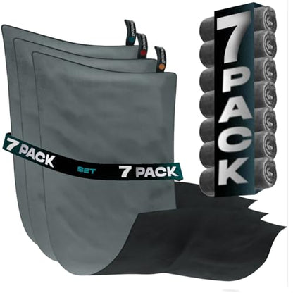 Sweat Towels Set 7 - Quick Dry Gym Towel Man and Woman Microfibre Towels for Gym Pack 7 - Exercise Towel Fast Dry - Odor-Free All Week