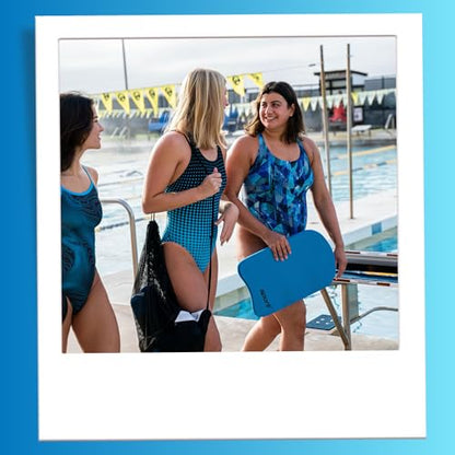 Sporti Mesh Swim Bag Drawstring Backpack, Equipment Bags For Swimmer - color: Aqua, style: 2. Mesh Bag With Zipper Pocket