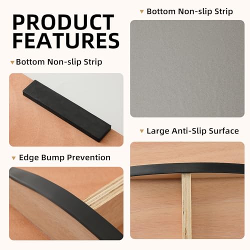 Juoe Balance Board Wobble Board,Balance Toys for Physical Therapy - color: Gery