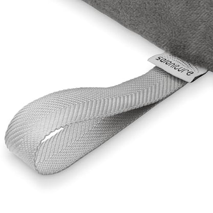 Saloniture Half Round Massage Table Bolster Pillow Pad - 26 x 6 x 3 Inch - Gray Velour - color: Gray