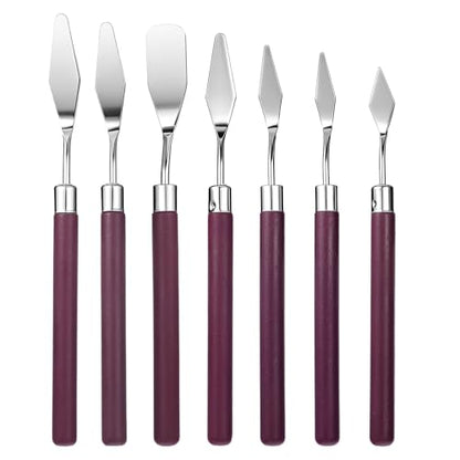Artist Palette Knife Set - Palette Knives Stainless Steel Spatula Palette Knife for Beginners & Pros Oil Painting Supplies for Acrylic Painting Oil Colors Canvas