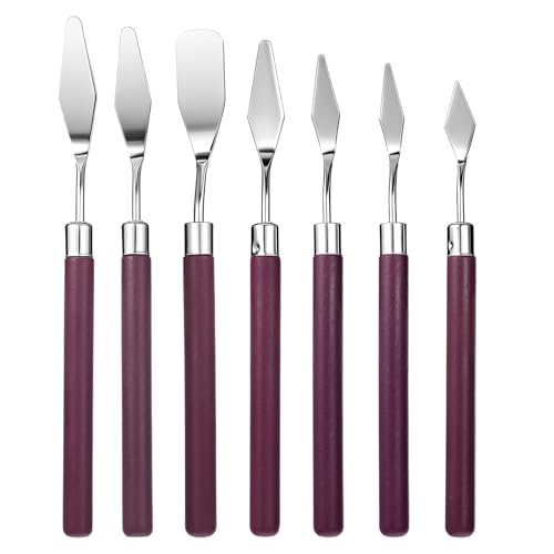 Artist Palette Knife Set - Palette Knives Stainless Steel Spatula Palette Knife for Beginners & Pros Oil Painting Supplies for Acrylic Painting Oil Colors Canvas