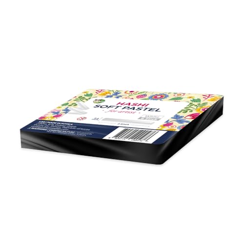 HA SHI Soft Chalk Pastels for Adult Artists, White, 6 Square Sticks | Restock the shade that runs out first. Lift tones over darker layers, sharpen highlights, or blur edges on toned paper. - color: White (6 Sticks)