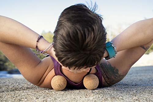 Travel Cork Massage Ball | Lightweight, Sustainable Alternative to Lacrosse Ball for Muscle Pain Relief (2.5 Inch (Pack of 2), Sanded Cork) - size: 2.5 Inch (Pack of 2)