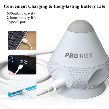 PROIRON Mountable Massage Ball with Suction Cup Pinpoint Deep Tissue Muscle Knot & Sore Relief, Vibration & Heating Trigger Point Massage Tool for Back Neck, Self-Massage Tool