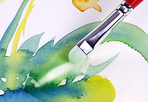 Creative Mark Scrubber Watercolor Brushes - Professional Watercolor Brushes for Scrubbing, Blotting, Re-Shaping Edges, and More! - # 4-2 Pack - size: #4 - 2 Pack
